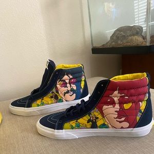 New The Beatles Faces Dress Sk8-Hi Vans (Limited Edition)